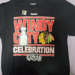 Men's Chicago Blackhawks Reebok 2015 Stanley Cup Champions Size XL